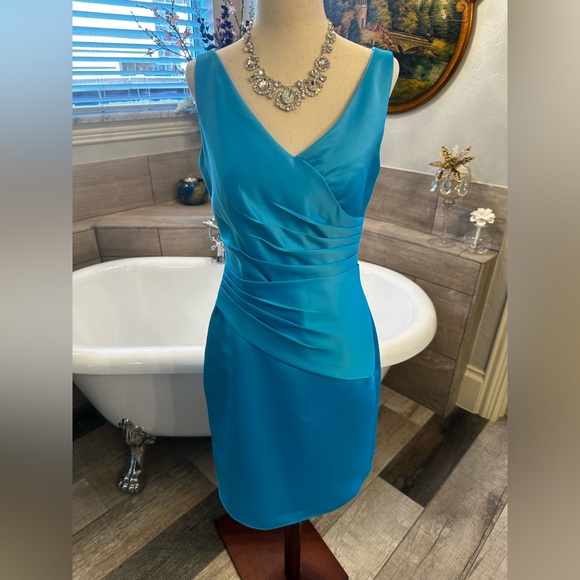 Eden Maids Dresses & Skirts - Edan Maids Electric Blue Bridesmaid or Wedding Dress Sexy and Fitted 6